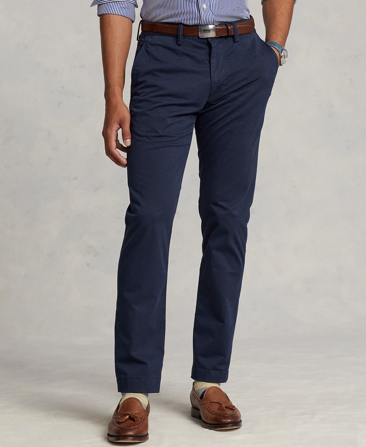 Мужские брюки Polo Ralph Lauren Men's Slim-Fit Stretch Chino Pants — фото 1
