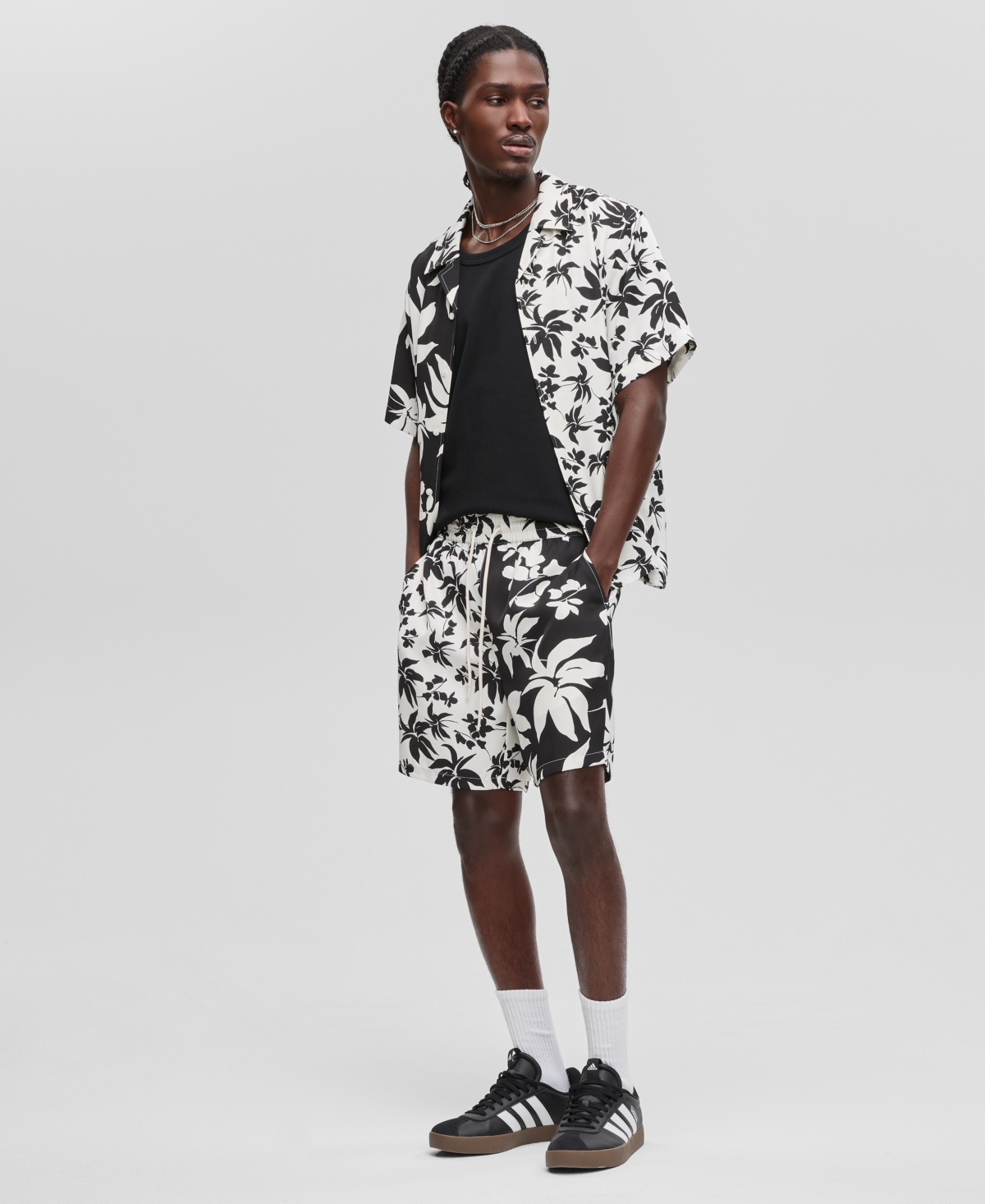 Men's Palm Reverse Splicing Pull-On Shorts, Exclusively at Macy's - Neo Natural