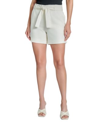 Jones New York - Women's Linen-Blend Pull-On Belted Shorts