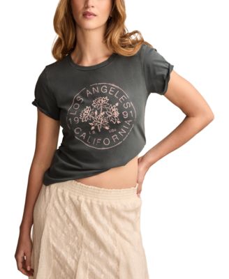 Lucky Brand - Women's Los Angeles Floral Classic Tee