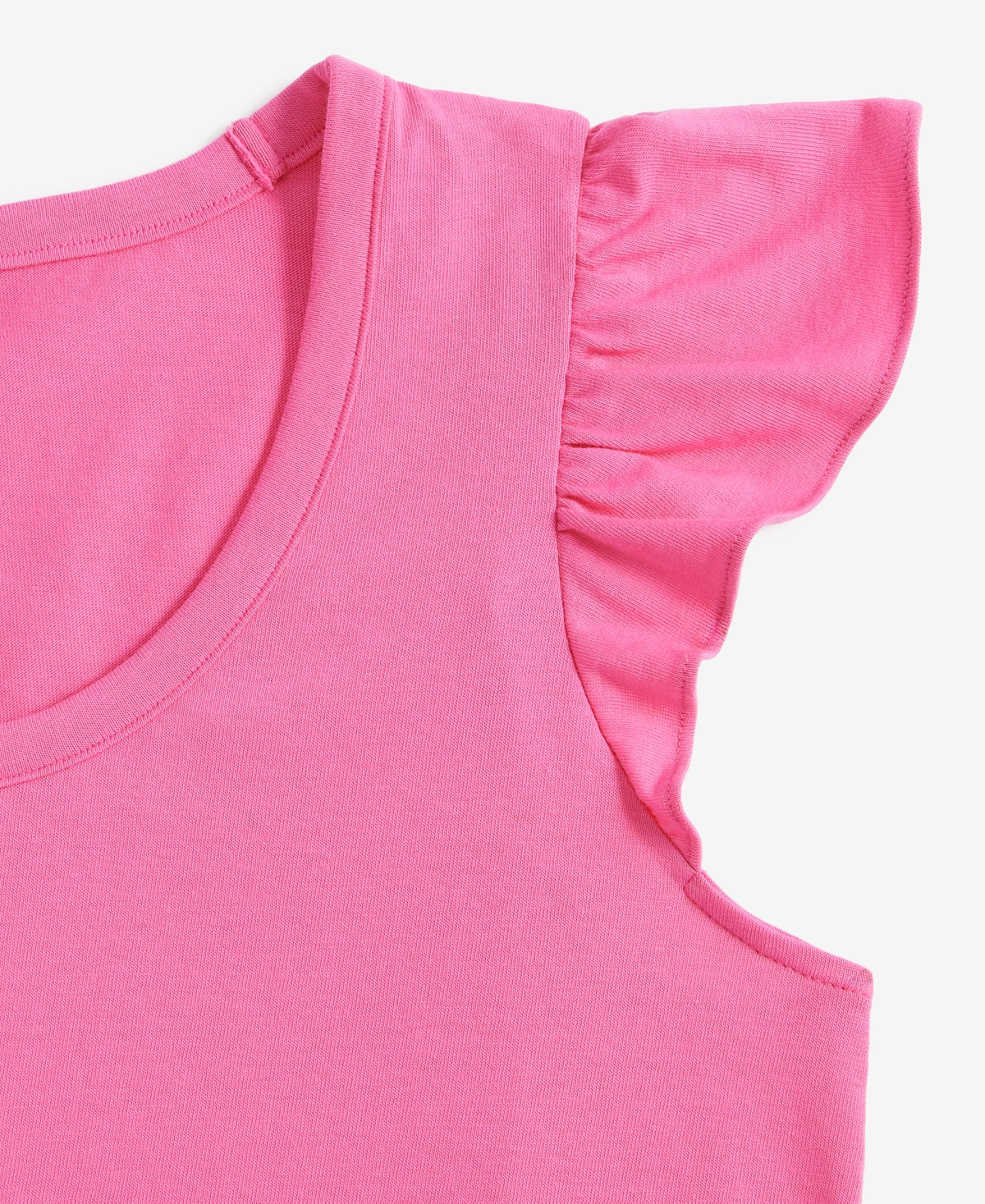 ON 34TH WOMEN'S STRIPED FLUTTER-SLEEVE VOOP-NECK T-SHIRT, EXCLUSIVELY AT MACY'S 