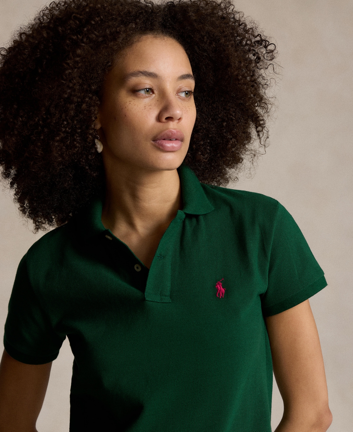 Polo Ralph Lauren Classic Fit Mesh Polo Shirt In College Green