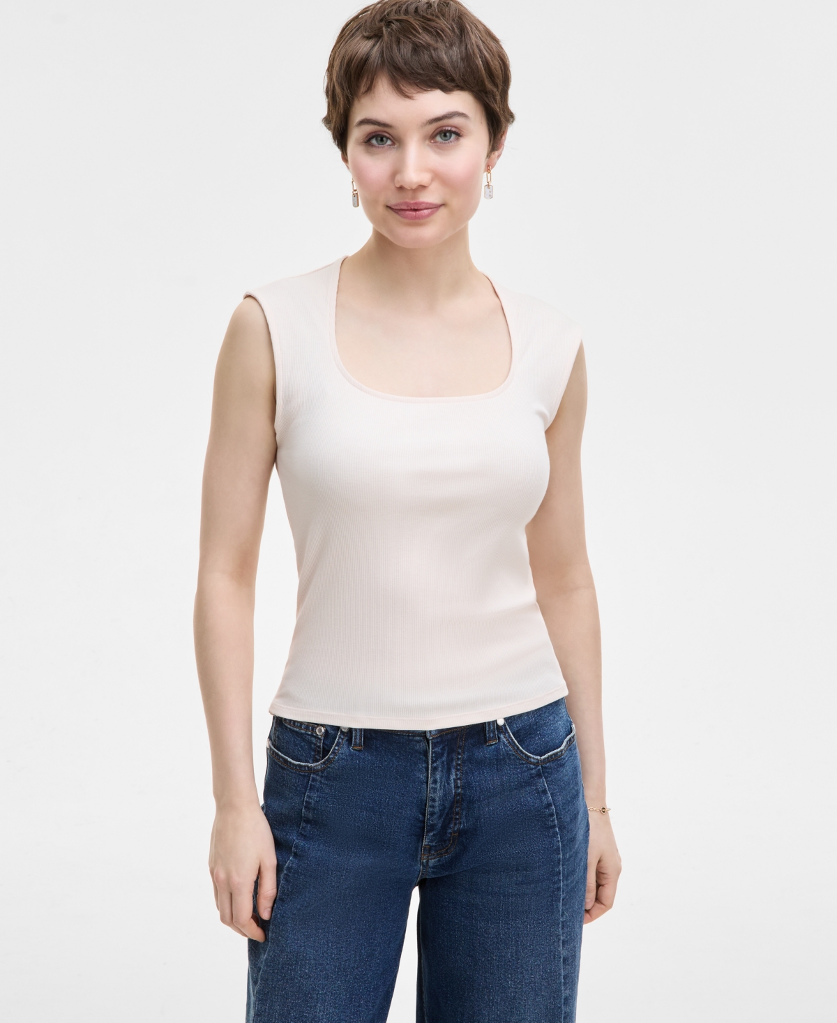 Shop On 34th Women's Knit Scoop-neck Raglan-cap-sleeve Top, Exclusively At Macy's In Pastel Rose