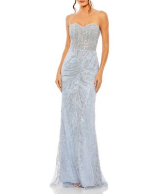 Women's Strapless Embellished Gown