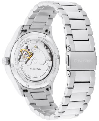 Women's Iconic Automatic Silver Tone Stainless Steel Bracelet Watch, 36mm