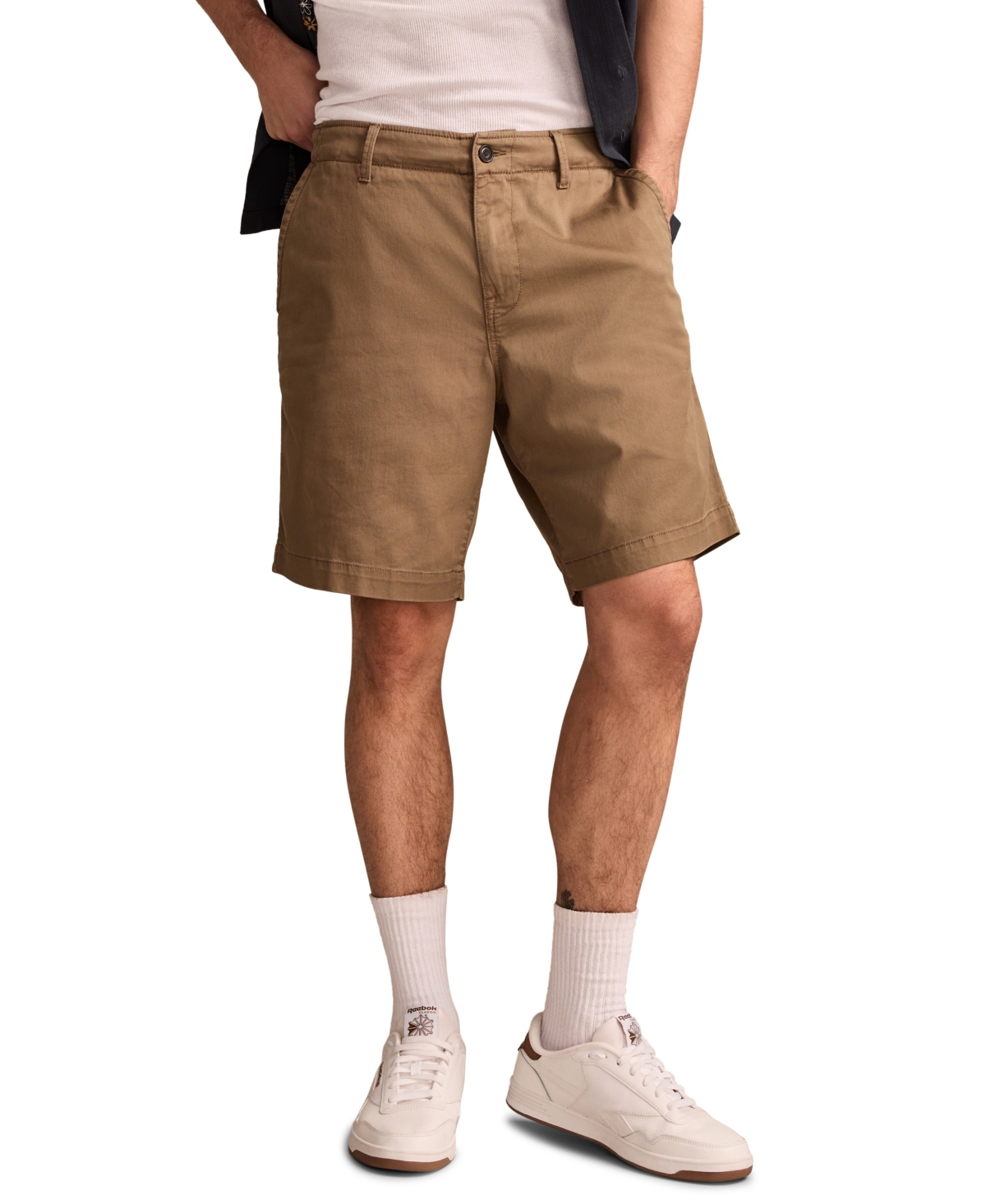 Lucky Brand Men's 9 Inch Stretch Twill Shorts In Teak