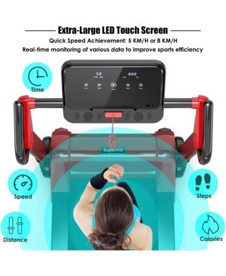 2.25 HP Electric Motorized Folding Treadmill with LED Display