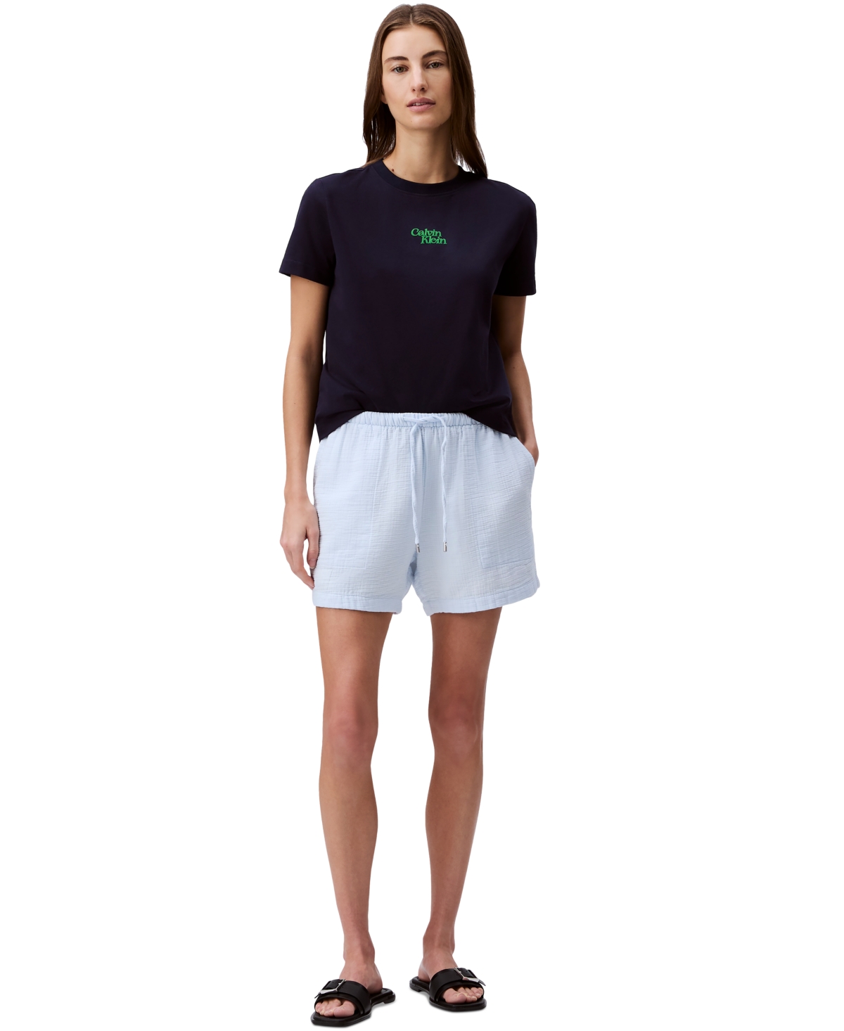 Women's Double Gauze Pull-On Shorts - Brazilian Sand