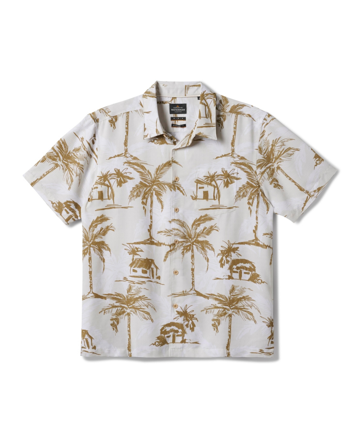 Quiksilver Waterman Men's Off The Grid Woven Shirt In Bone White