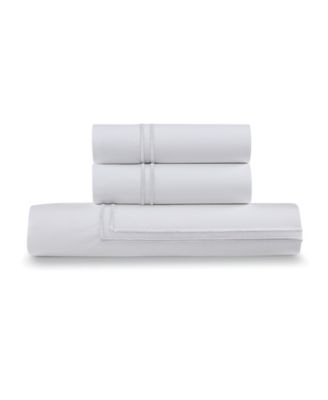100% Cotton Percale Satin Stitched 3-Pc. Duvet Cover Set, King/California King