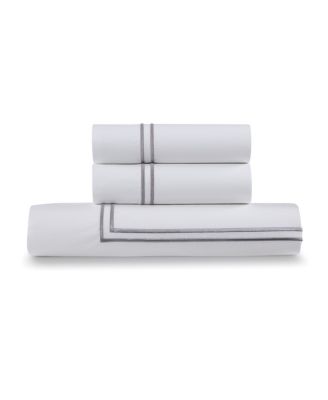 Percale Satin Stitched 3-Pc. Duvet Cover Set, Twin/Twin XL