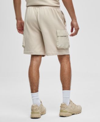 Men's Regular-Fit Printed 7" French Terry Cargo Shorts
