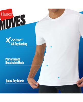 Men's 3pk. Ultimate MOVES X-Temp Performance Crewneck T-Shirts