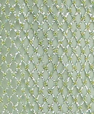 Juniors' Beaded Glitter Mesh V-Neck Dress