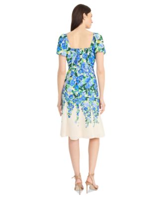 Women's Floral-Print Fit & Flare Dress
