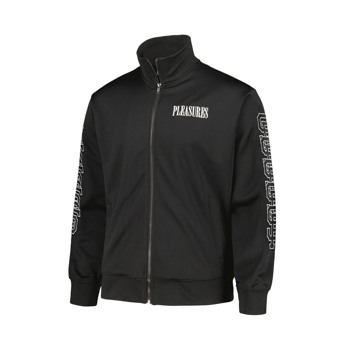 Мужская куртка PLEASURES Black San Francisco Giants Pitcher Full-Zip Track — фото 2