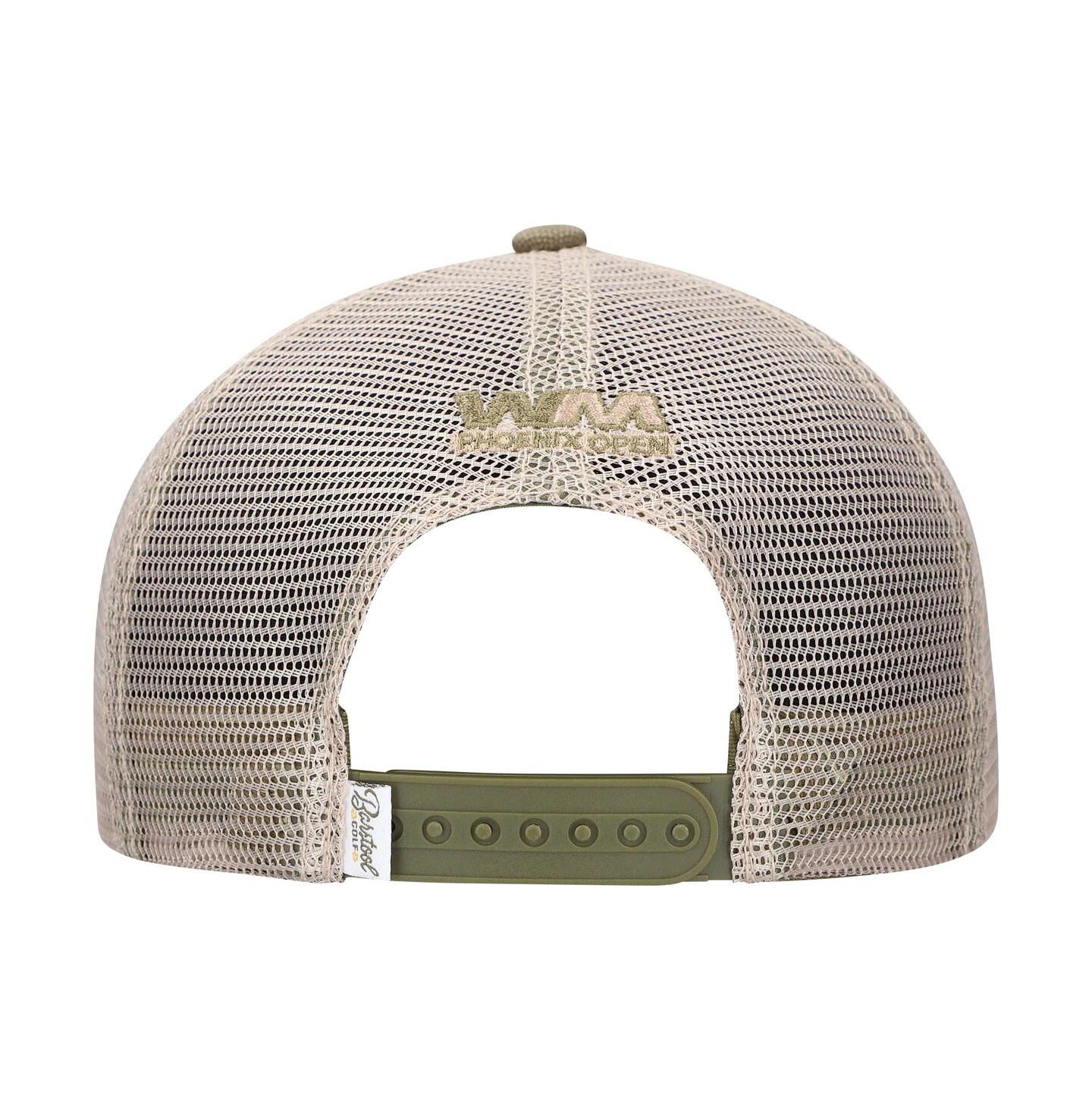 Мужская кепка Barstool Golf Green WM Phoenix Open Sixteenth Hole Canvas Rope Adjustable Hat — фото 2