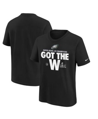 Nike - Big Boys and Girls Black Philadelphia Eagles Super Bowl LIX Champions Parade T-Shirt