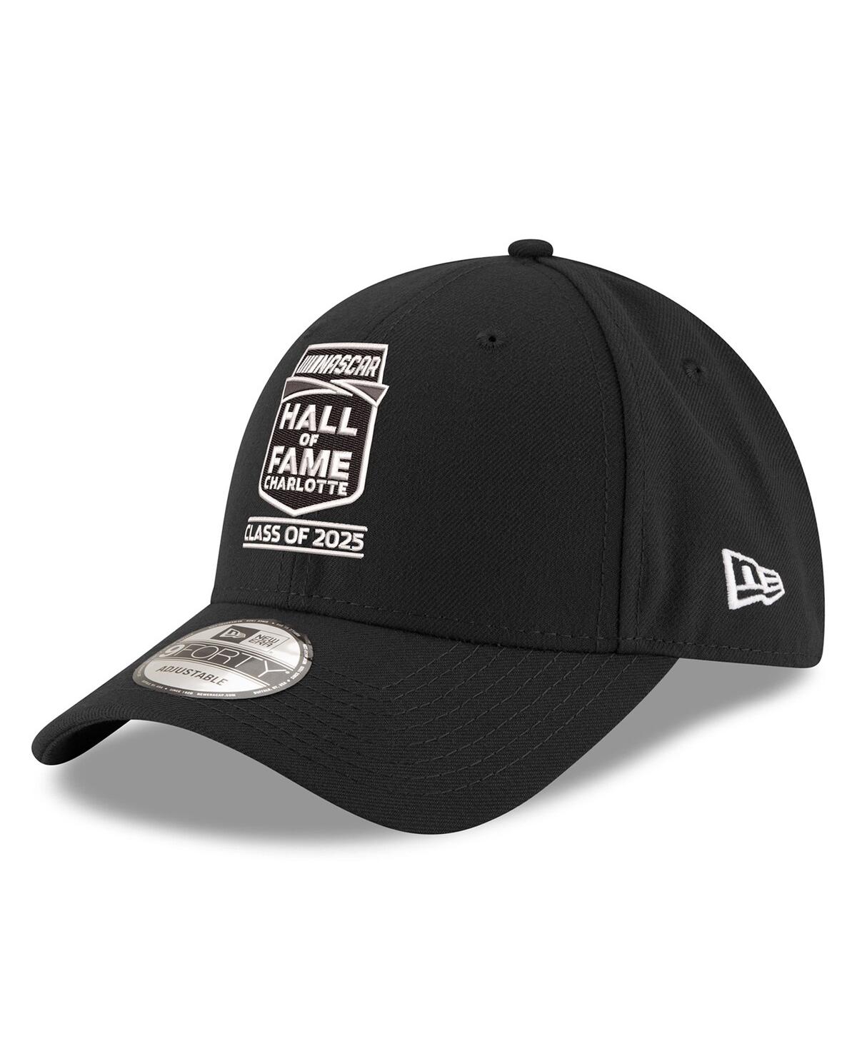 NEW ERA MEN'S BLACK NASCAR 2025 HALL OF FAME 9FORTY ADJUSTABLE HAT 