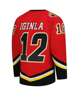 Men's Jarome Iginla Red Calgary Flames 2003-04 Power Play Jersey