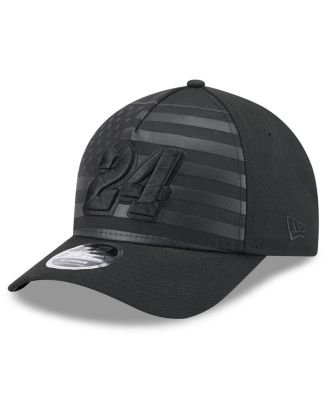New Era - Men's Black William Byron American Flag 9FORTY M-Crown A-Frame Adjustable Hat