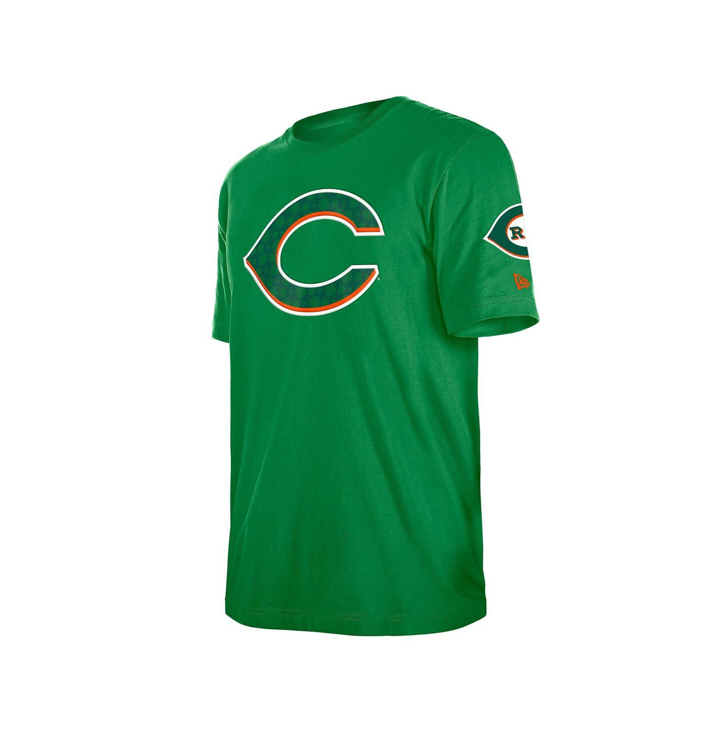 Мужская футболка New Era Kelly Green Cincinnati Reds St. Patrick's Day Shamrock Fill — фото 3