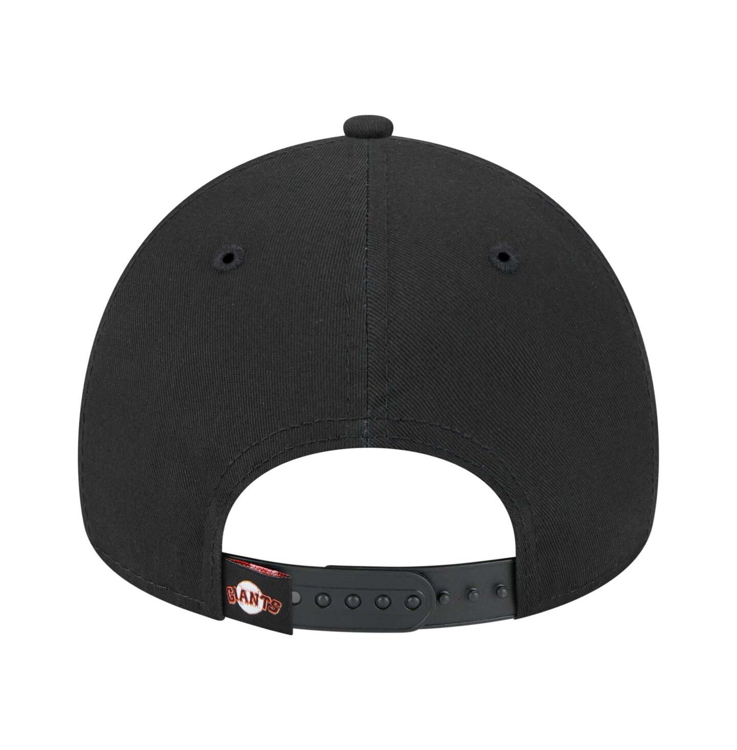 Мужская кепка New Era Black San Francisco Giants 9FORTY A-Frame Adjustable Hat — фото 2