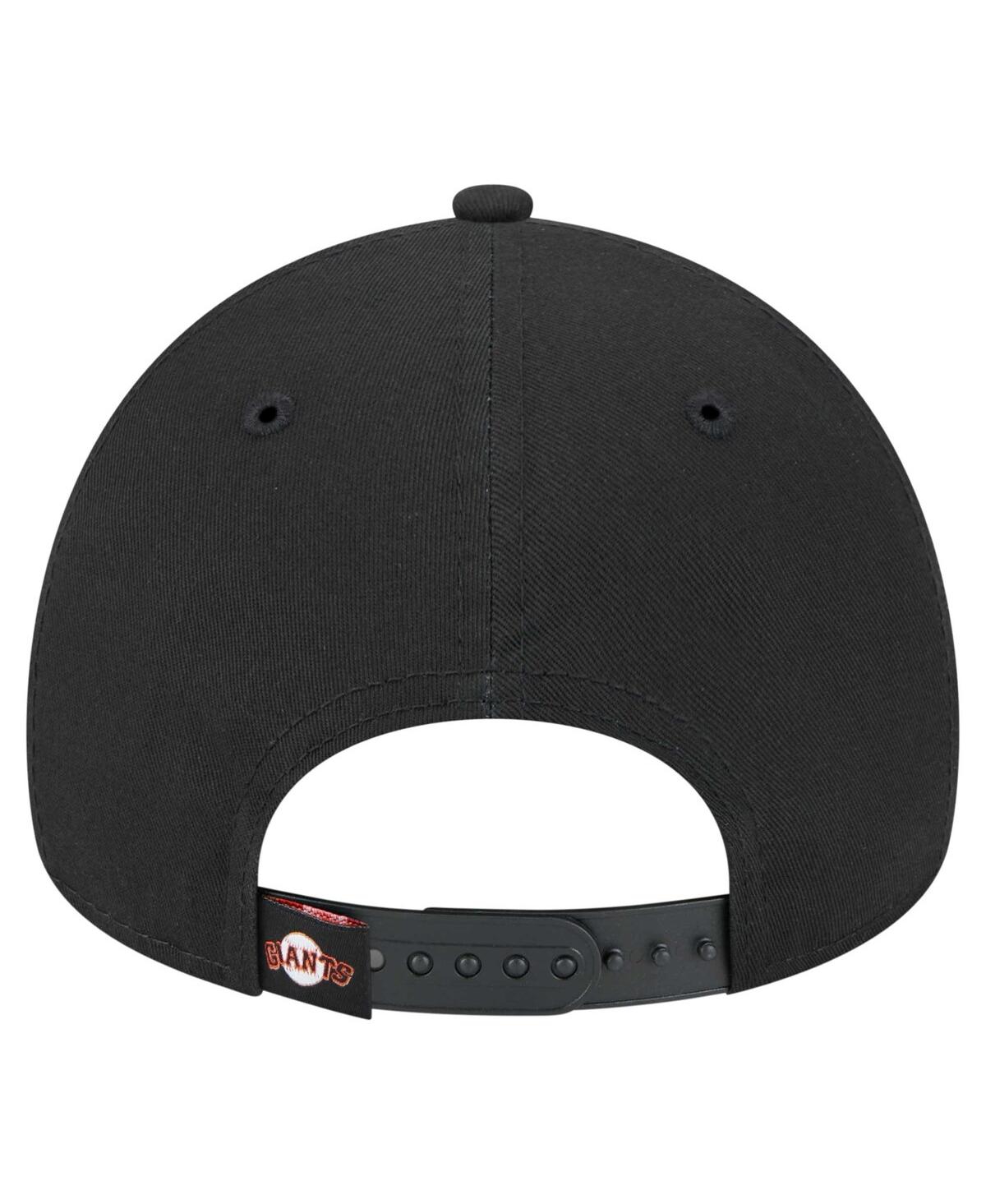 NEW ERA MEN'S BLACK SAN FRANCISCO GIANTS 9FORTY A-FRAME ADJUSTABLE HAT 