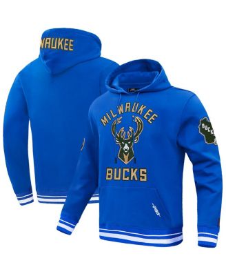 Pro Standard - Men's Blue Milwaukee Bucks 2024/25 City Edition Chenille Applique Pullover Hoodie