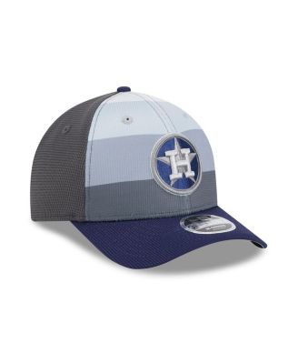 Men's Gray/Navy Houston Astros 2025 Batting Practice 9FORTY M-Crown Adjustable Hat