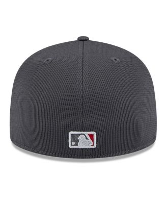 Men's Gray/Red Cleveland Guardians 2025 Batting Practice 59FIFTY Fitted Hat