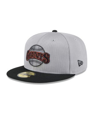 New Era - Men's Gray/Black San Francisco Giants 2025 Batting Practice 59FIFTY Fitted Hat
