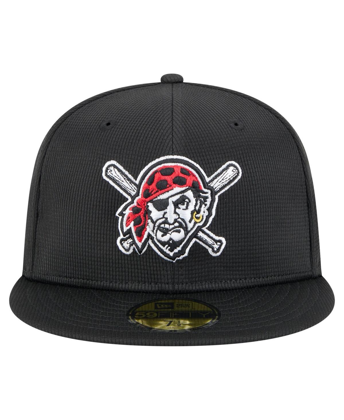 Shop New Era Men's Black Pittsburgh Pirates 2025 Spring Training 59fifty Fitted Hat