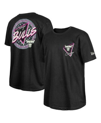 New Era - Men's Black Chicago Bulls Glow-in-the-Dark T-Shirt