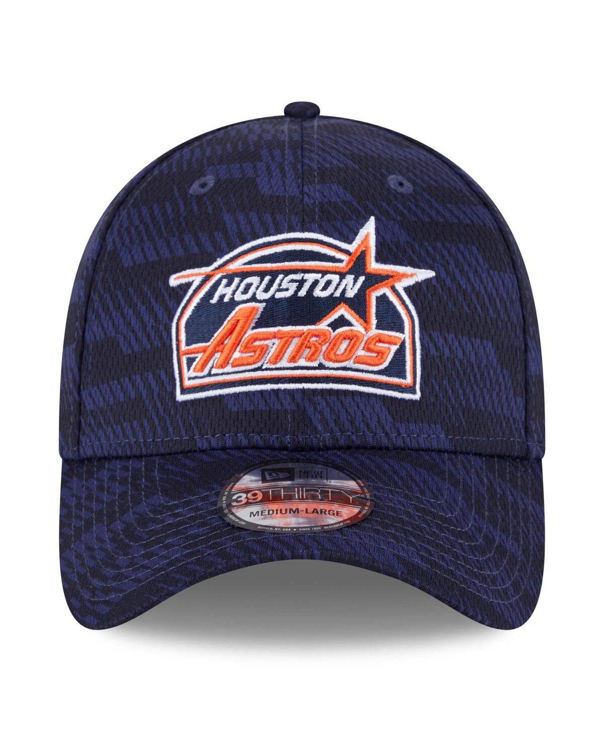 NEW ERA MEN'S NAVY HOUSTON ASTROS 2025 MLB CLUBHOUSE 39THIRTY FLEX HAT 
