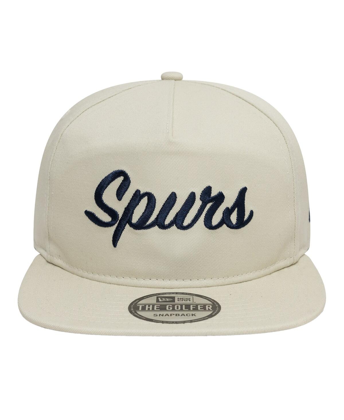 NEW ERA MEN'S TAN TOTTENHAM HOTSPUR LILYWHITE GOLFER SNAPBACK HAT 