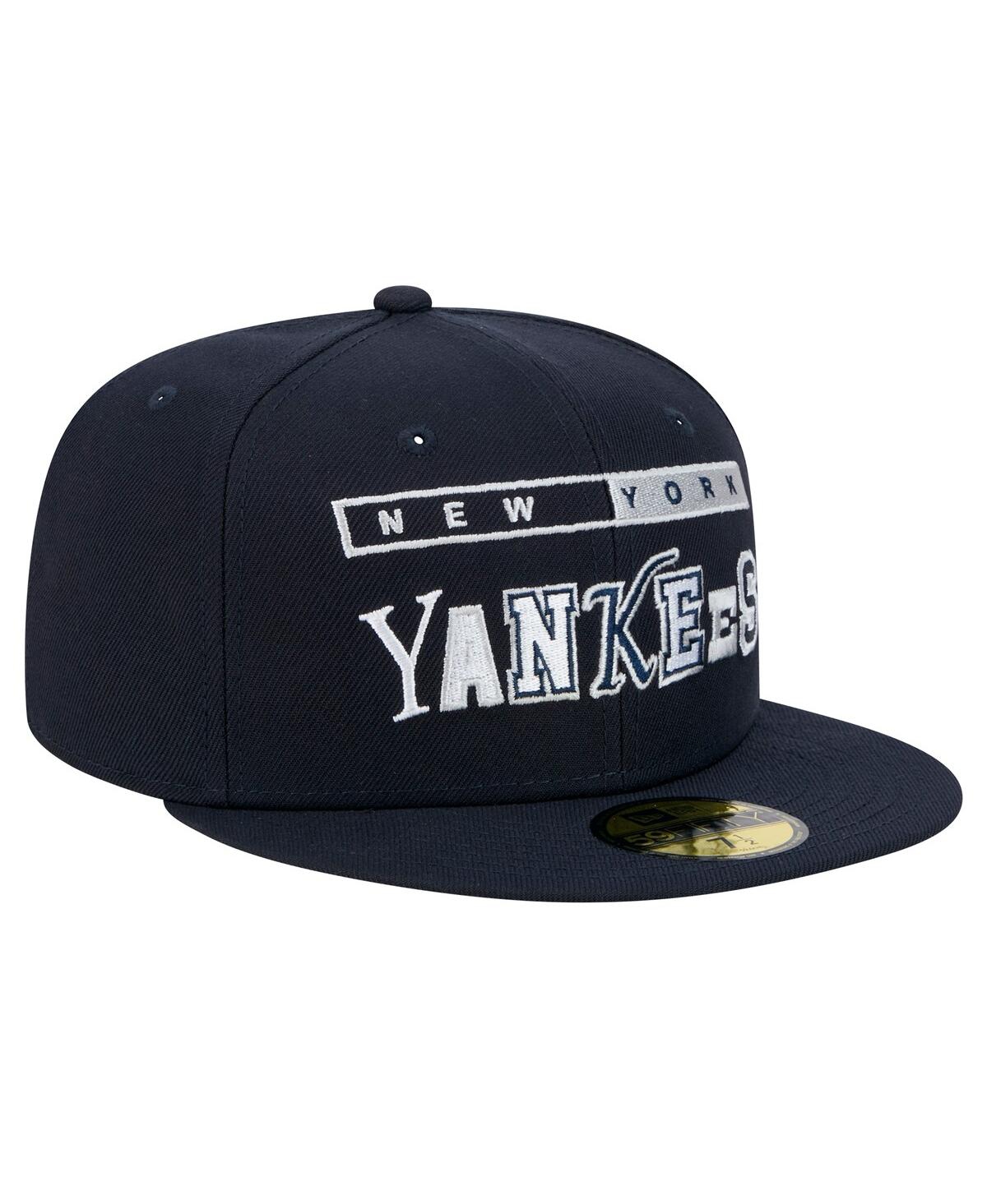 Shop New Era Men's Navy New York Yankees Ransom 59fifty Fitted Hat