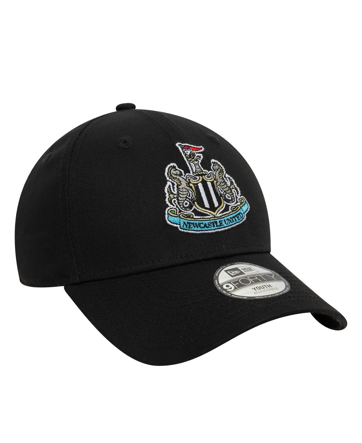 NEW ERA MEN'S BLACK NEWCASTLE UNITED CORE 9TWENTY ADJUSTABLE HAT 