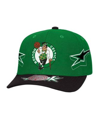 Mitchell & Ness - Men's Kelly Green/Black Boston Celtics AS2K Stars Pro Crown Adjustable Hat