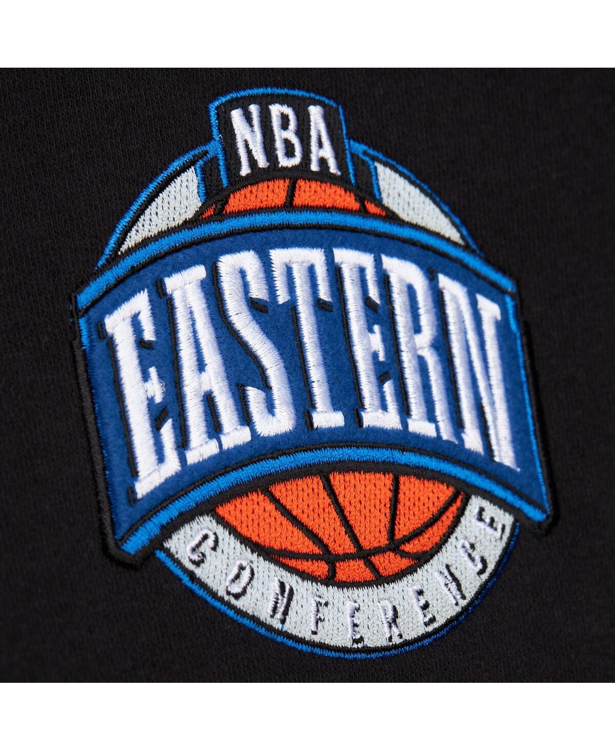 Mitchell & Ness Black Philadelphia 76ers Hardwood Classics Blackout Collection Pullover Hoodie In Black