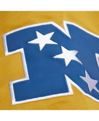 Men's Gold San Francisco 49ers Double Down Satin Full-Snap Jacket