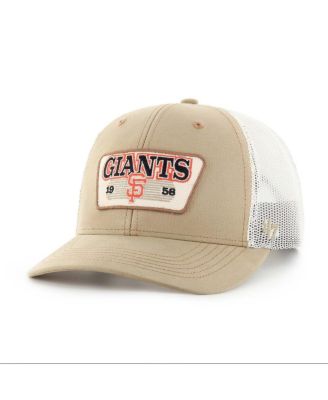 '47 Brand - Men's Khaki San Francisco Giants Ridgewood Trucker Adjustable Hats
