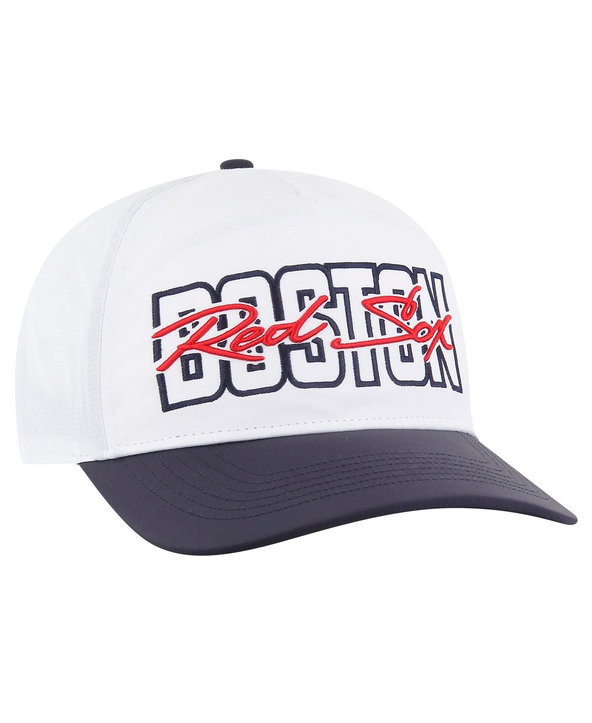 47 Brand Men's White Boston Red Sox Lineman Hitch Adjustable Hat In White