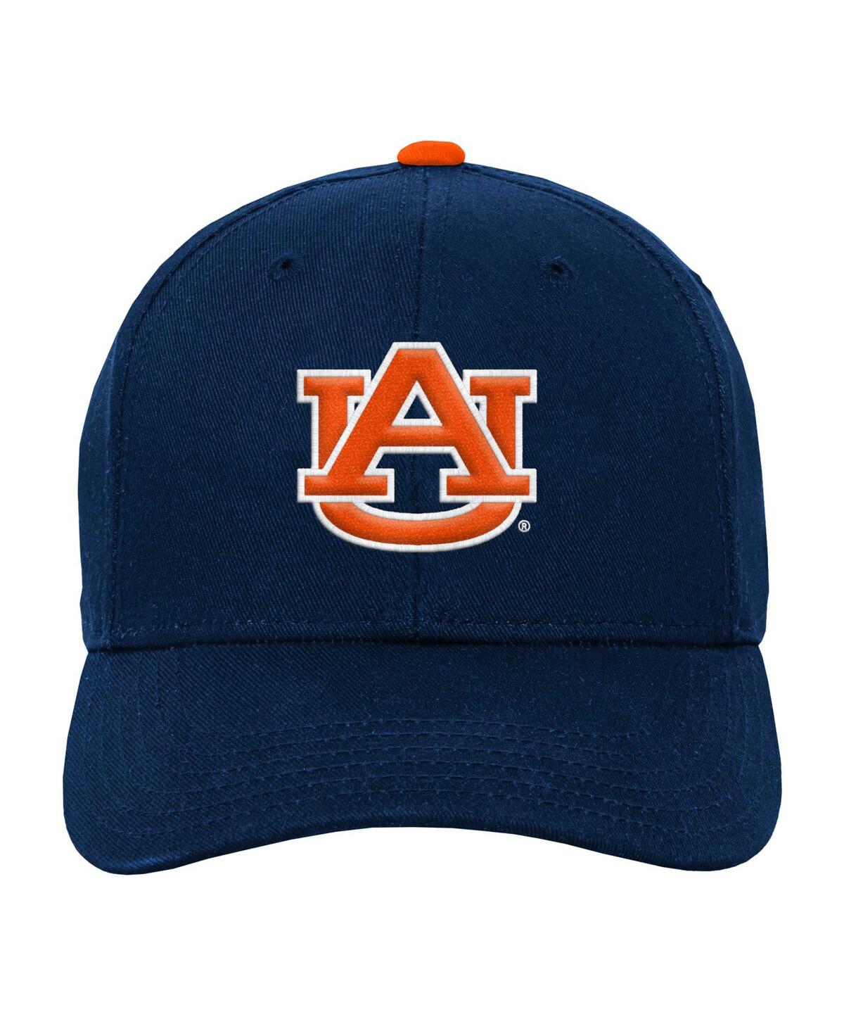Fanatics Big Boys And Girls Navy Auburn Tigers Logo Adjustable Hat In Navy