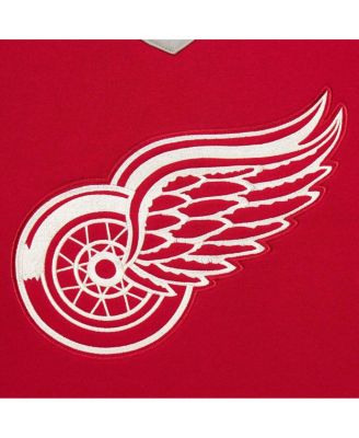 Men's Red Detroit Red Wings Heritage Lace-Up Pullover Sweatshirt