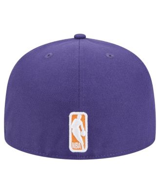Men's Purple Phoenix Suns Sport Night Script Sided 59FIFTY Fitted Hat