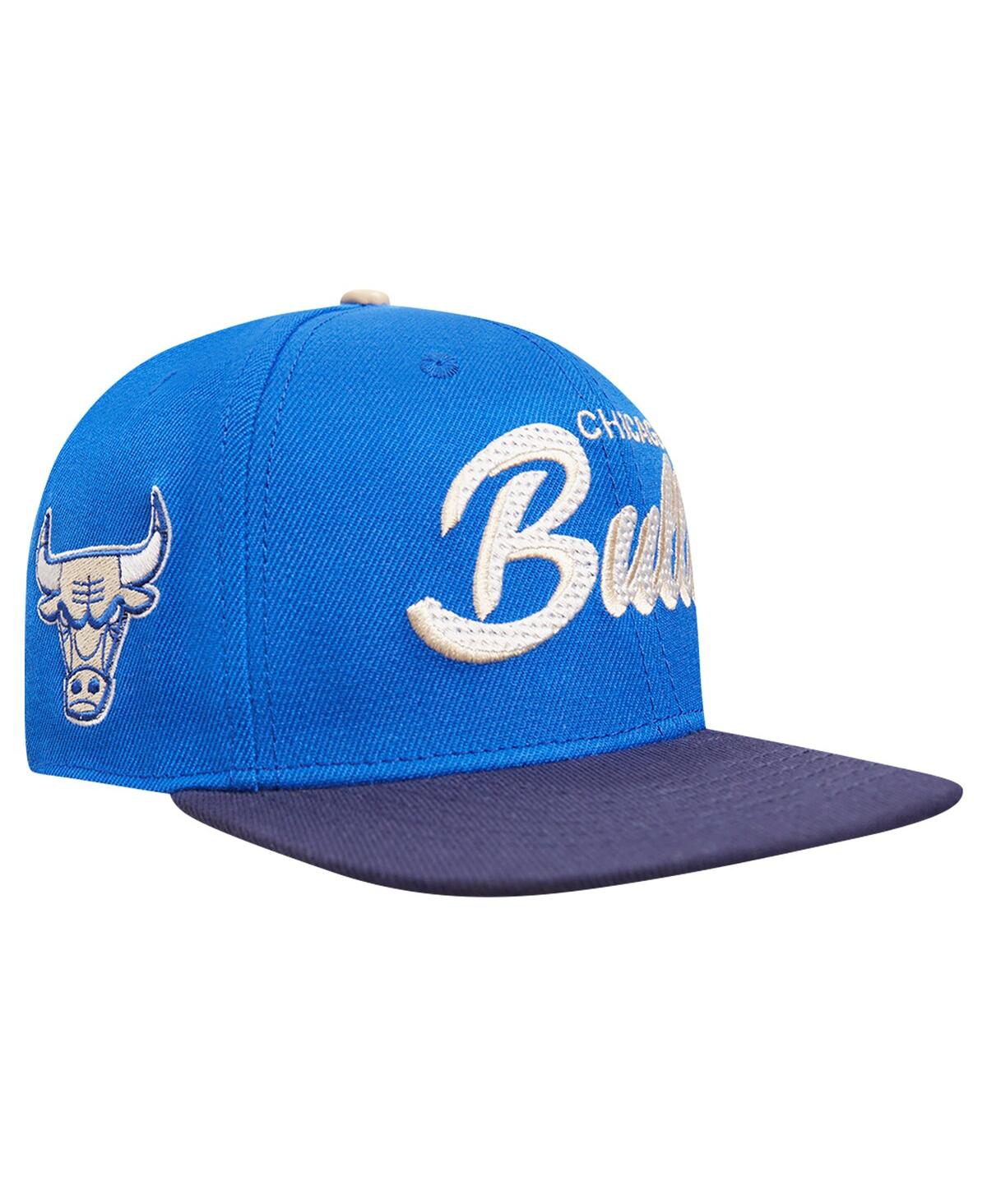 PRO STANDARD MEN'S BLUE/NAVY CHICAGO BULLS LEGACY SNAPBACK HAT 