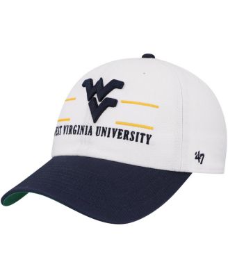 '47 Brand - Men's White West Virginia Mountaineers Gridiron Clean Up Adjustable Hat