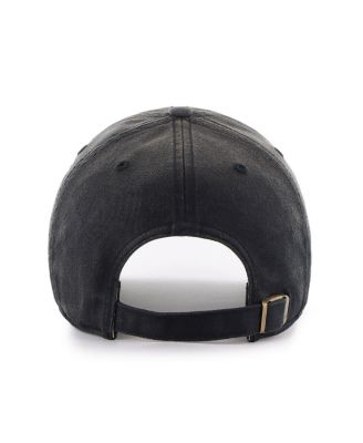 Men's Black Jacksonville Jaguars Dusted Relaxed Clean Up Adjustable Hat