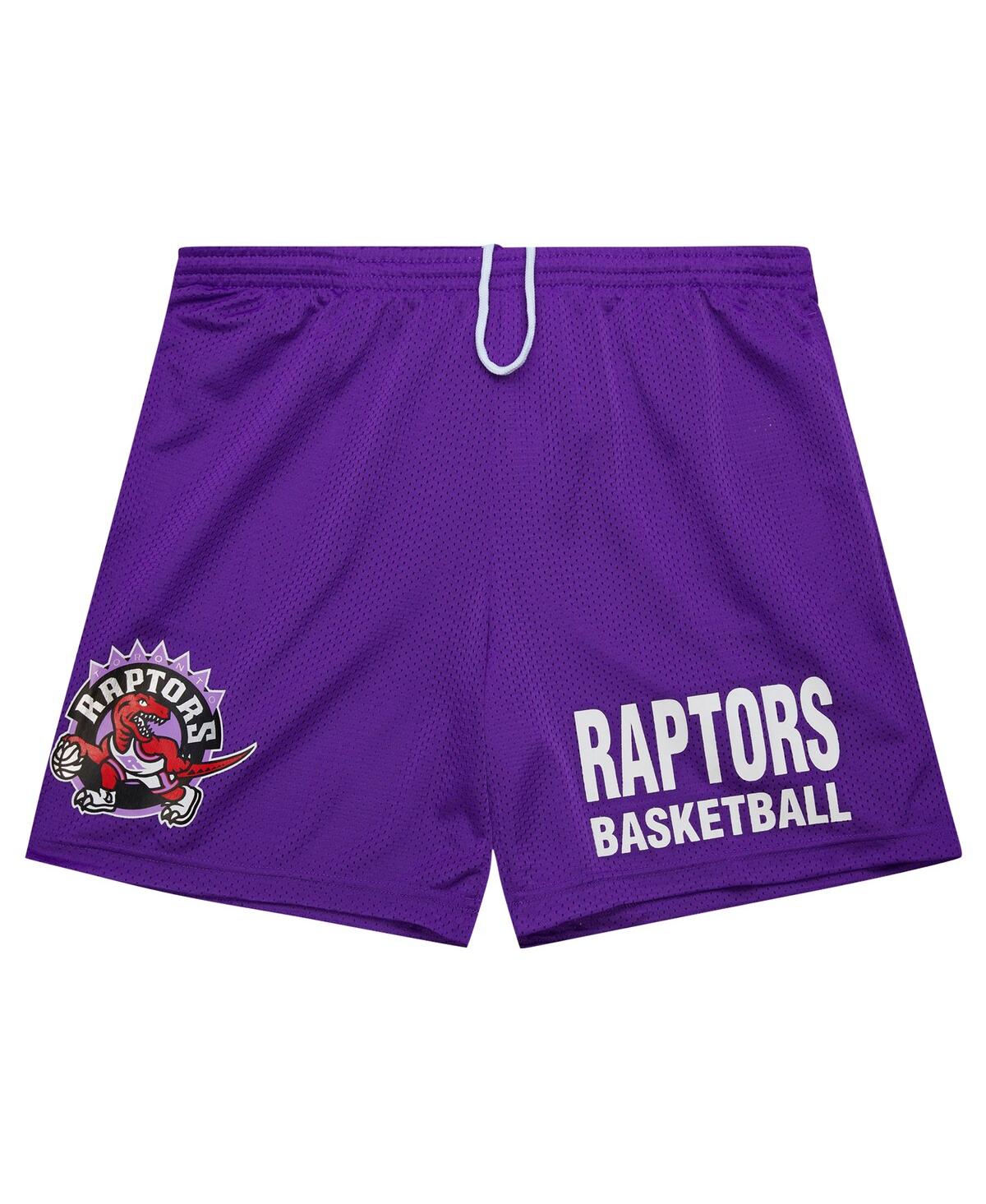 Mitchell & Ness Men's Purple Toronto Raptors Hardwood Classics Gameday Mesh Shorts In Purple